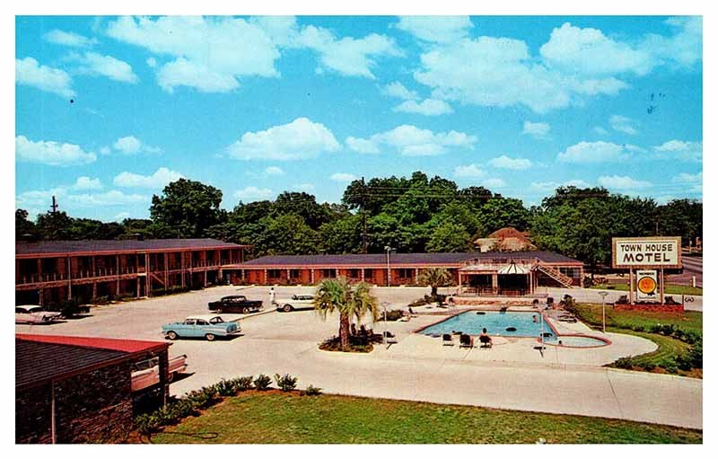 Postcard SWIMMING POOL SCENE Albany Georgia GA m/09 AR2288
