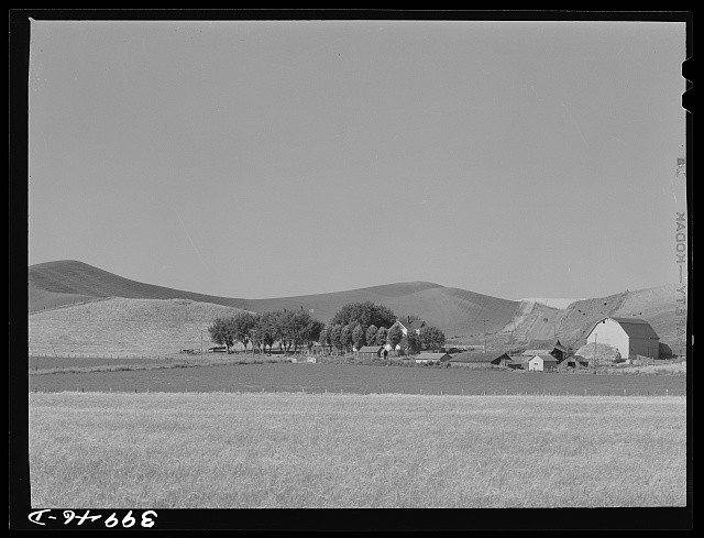 Photo:Whitman County Washington 1941 Farmstead and Wheat Land