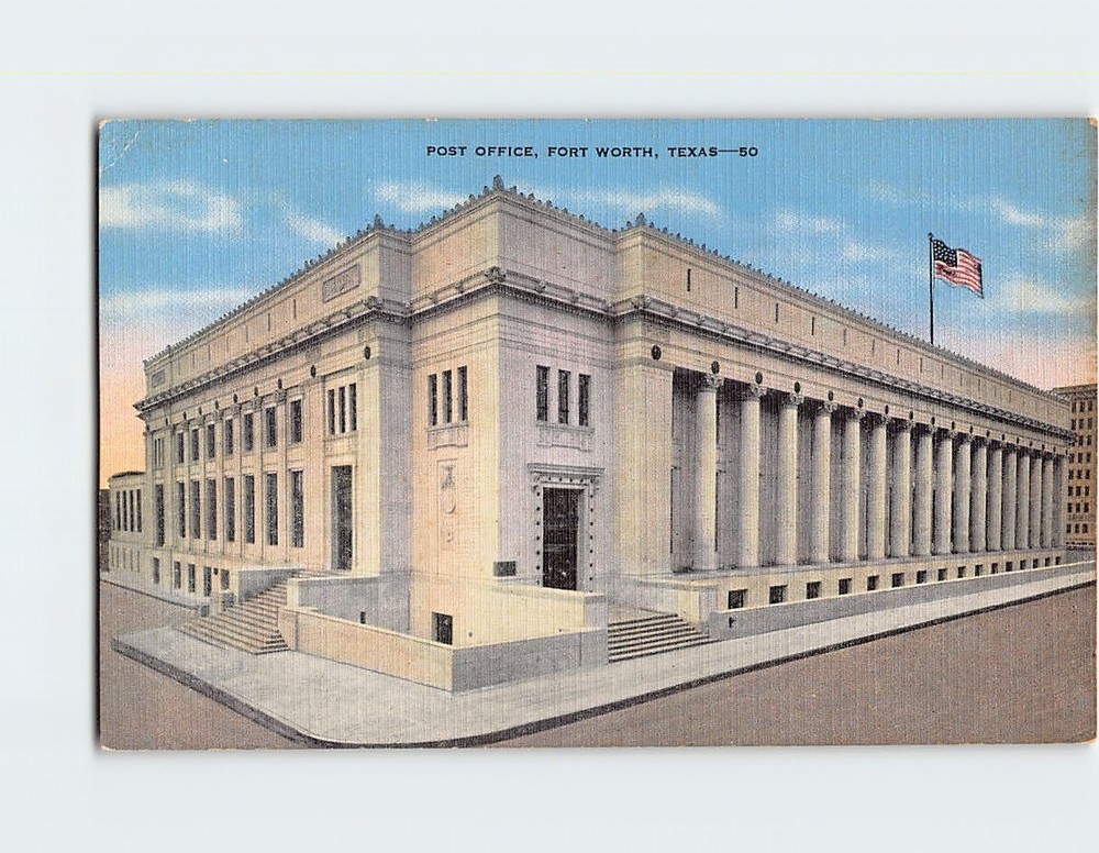 Postcard Post Office Fort Worth Texas USA