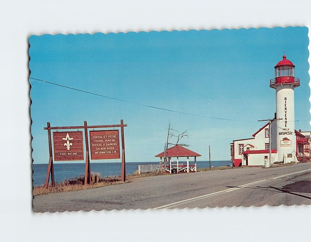 Postcard Entering Matane on your Gaspe Tour Gaspe Nord Quebec Canada