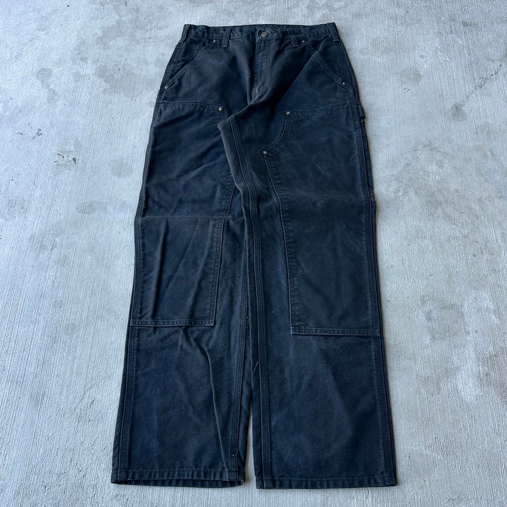 Carhartt black double knee work wear carpenter pants