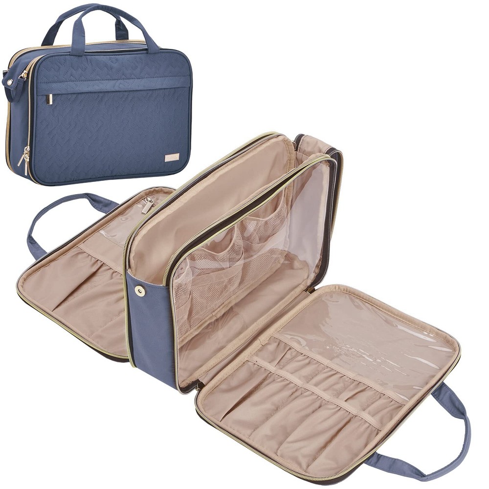 Stand-Up Portable Travel Makeup Bag Cosmetic Organizer for Essentials