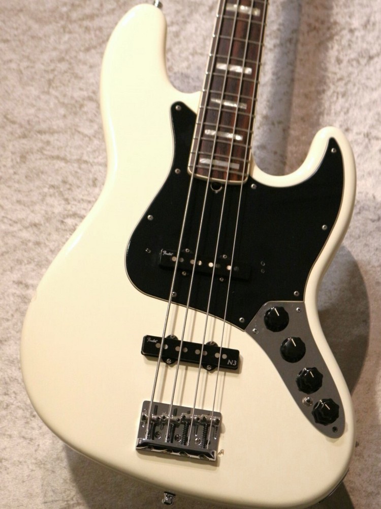 Fender American Deluxe Jazz Bass N3 Olympic White 2010 Electric Bass Guitar