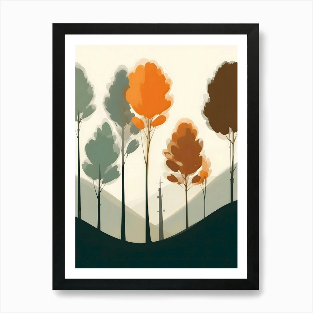 Where the Trees Touch the Sky Art P Framed Wall Art Poster Canvas Print Picture