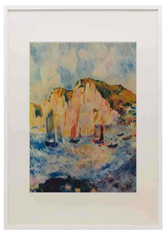 Sea and Cliffs Renoir A3 A4 Framed Print Picture