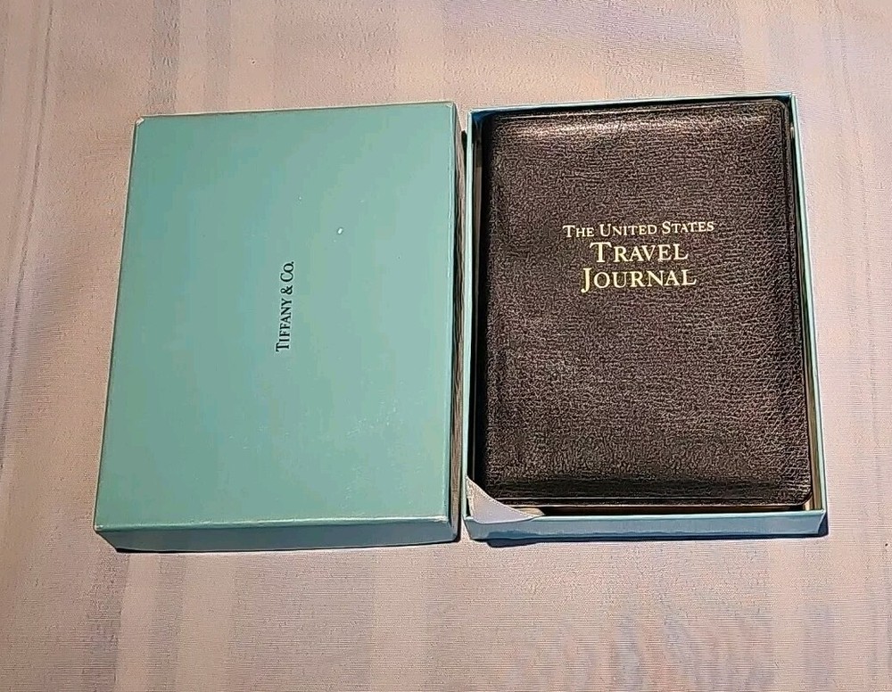 Rare Tiffany & Co the worldtraveljournal leather book free shipping