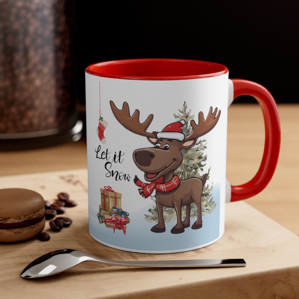 Christmas Mug Accent Funny Moose Mug Coffee Mug Cute Unique Gift Cup Travel Mug-image