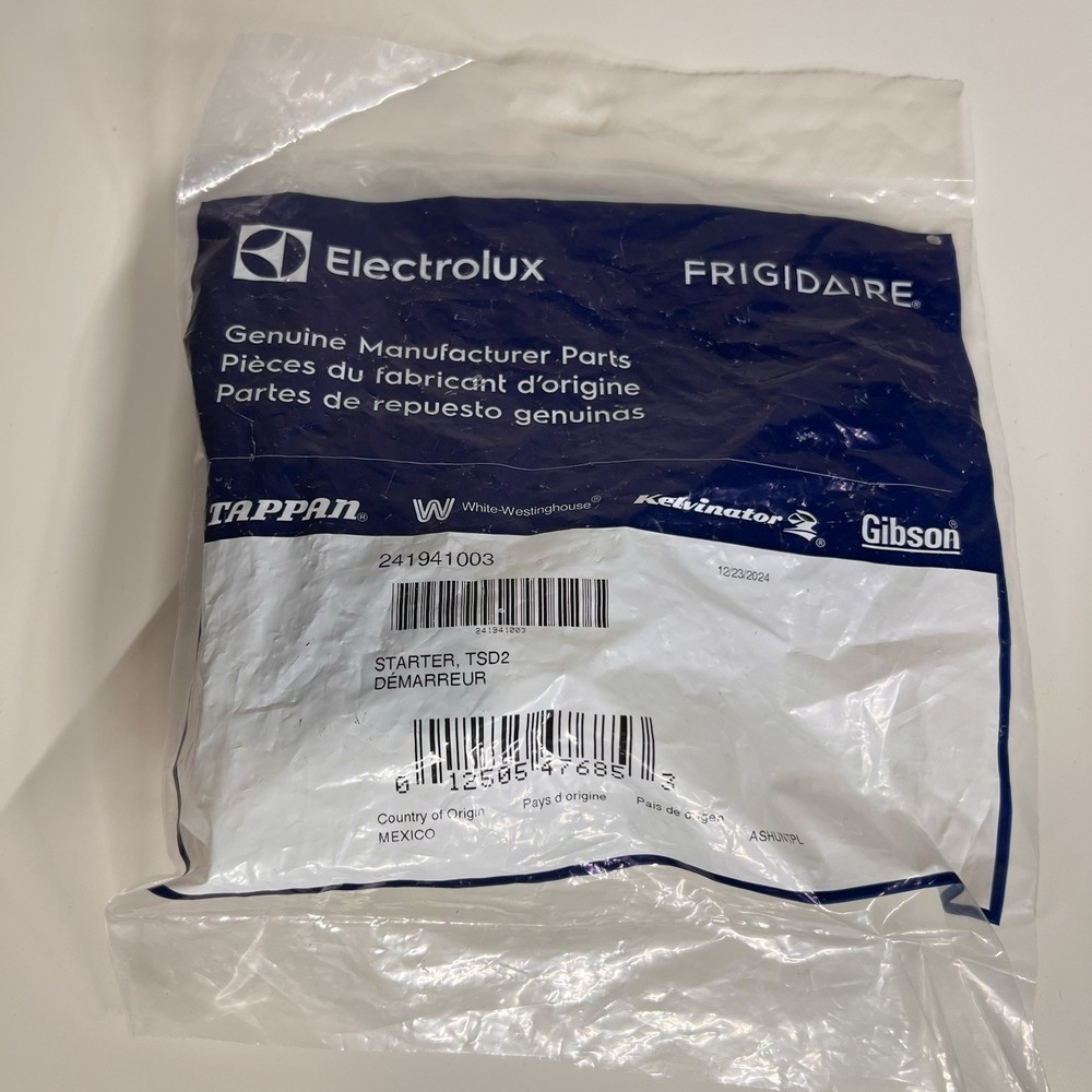 Genuine Electrolux Frigidaire 241941003 Refrigerator Starter Relay TSD2 NEW OEM