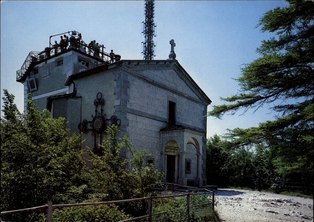 Monte Salvatore Lugano Switzerland Church vintage postcard h186