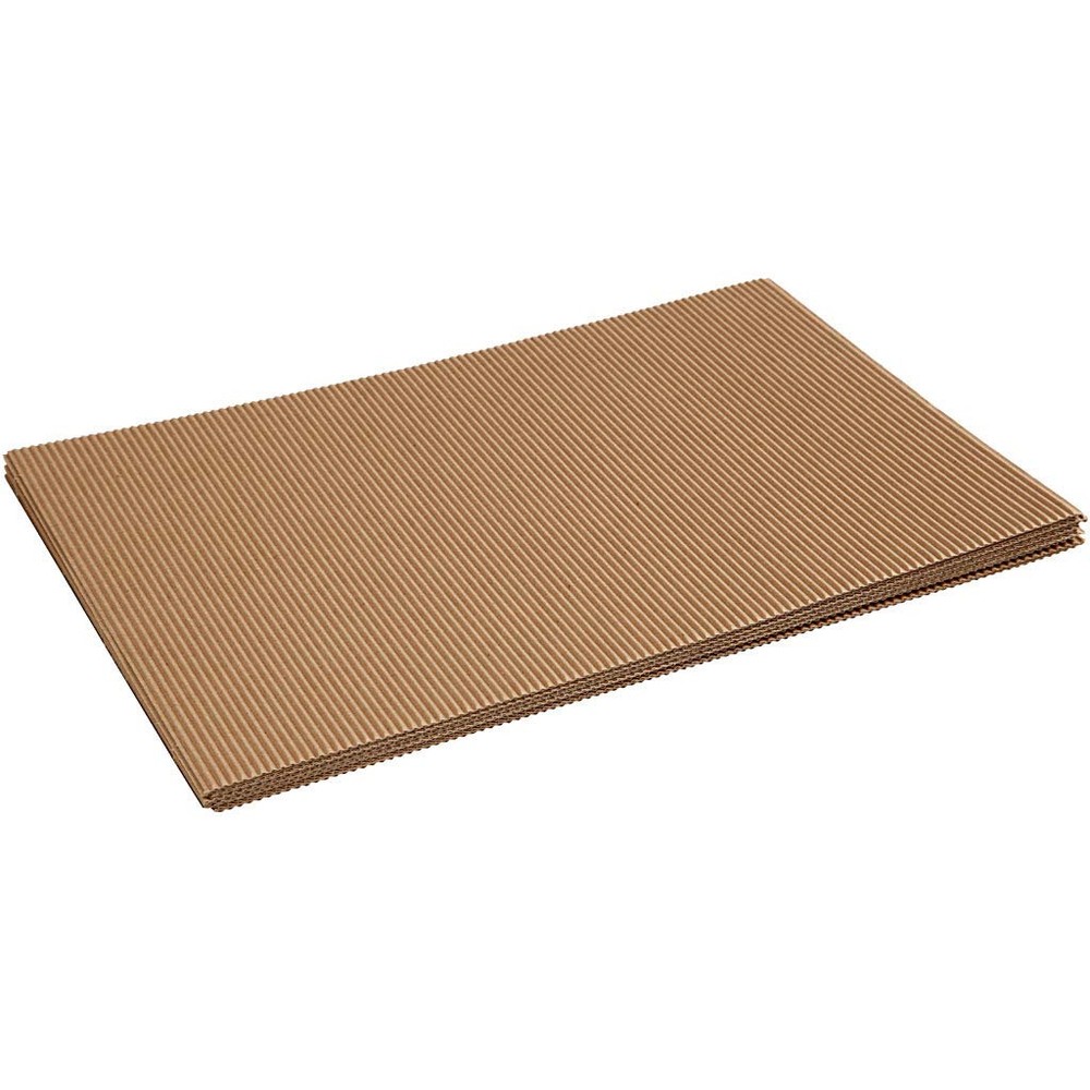 Creativ 21963 Corrugated Card 25x35cm 120gsm 10 Sheets