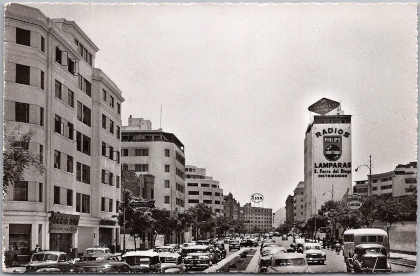 LIMA, PERU Real Photo RPPC Postcard 