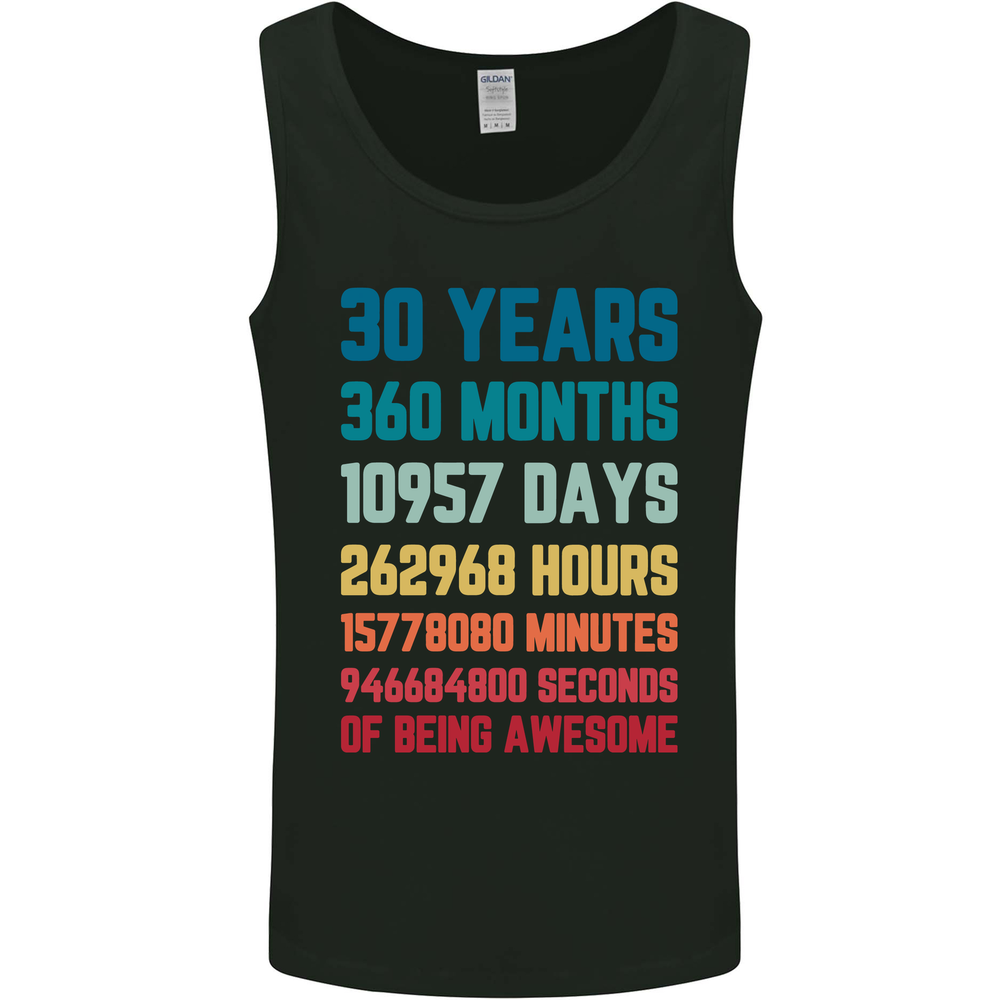 30th Birthday 30 Year Old Mens Vest Tank Top