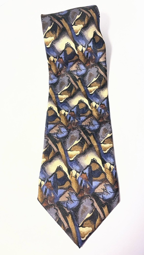 Stonehenge Men’s Necktie Cocktail Collection Scotch As Seen Microscope Silk USA