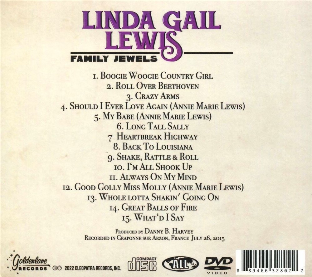 Linda Gail Lewis Family Jewels New Cd