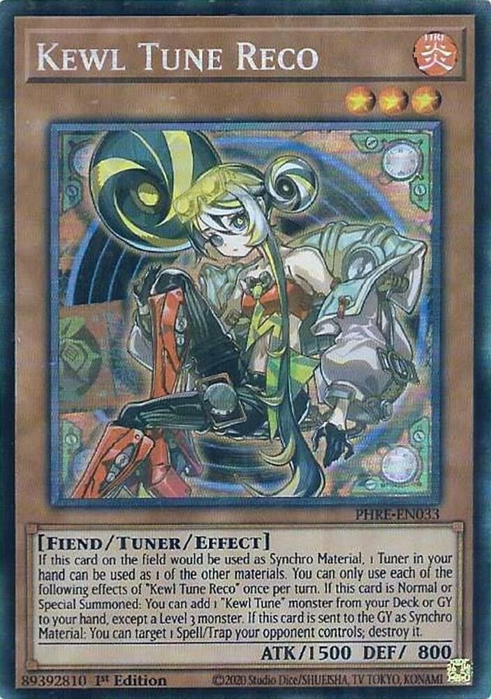 Kewl Tune Reco (CR) - PHRE-EN033 - Collector's Rare - 1st Edition x1 Near Mint