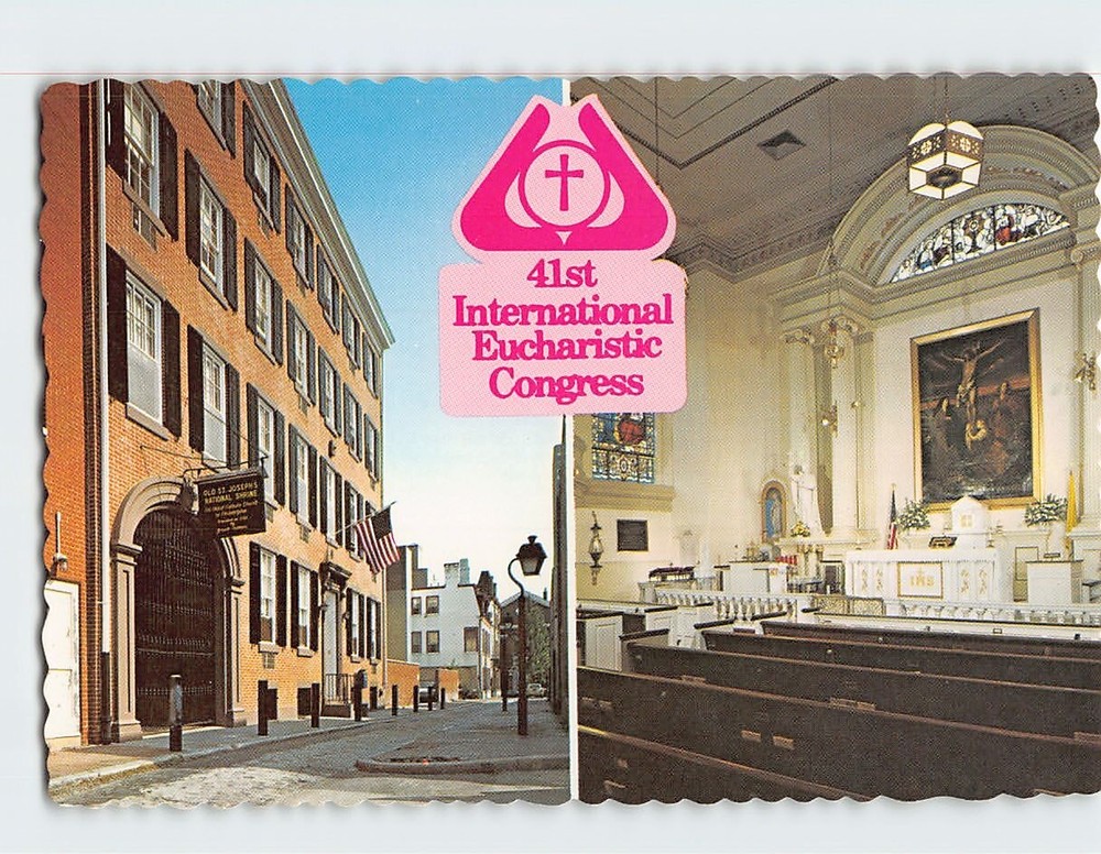 Postcard Old St. Joseph's Philadelphia Pennsylvania USA