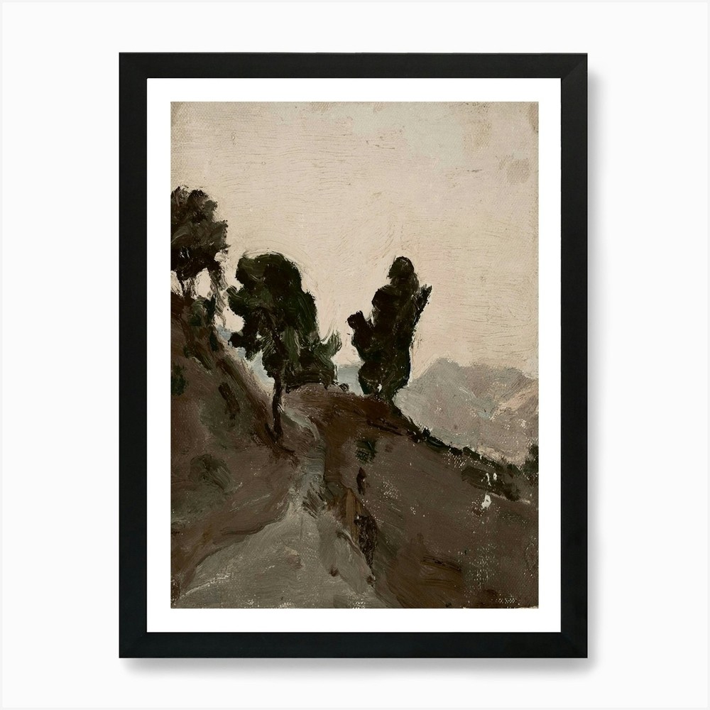 Trees On A Hillside Art Print Framed Wall Art Poster Canvas Print Picture