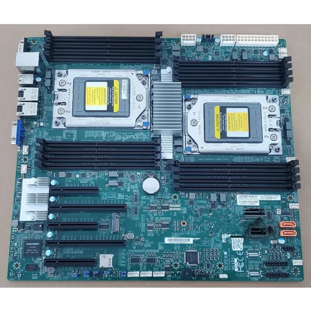 For   H11DSi Server Motherboard Socket SP3 DDR4 10*SATA3 VGA Port E-ATX #tr