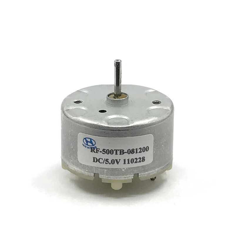 RF-500TB-081200 DC 5V-12V 2600RPM Low Current Micro Round 32mm Diameter DC Motor