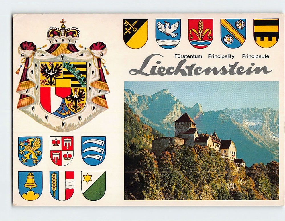 Postcard Vaduz Castle Liechtenstein