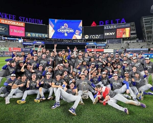 LOS ANGELES DODGERS 2024 World Series Champions 8 x 10 Photo Print Man Cave
