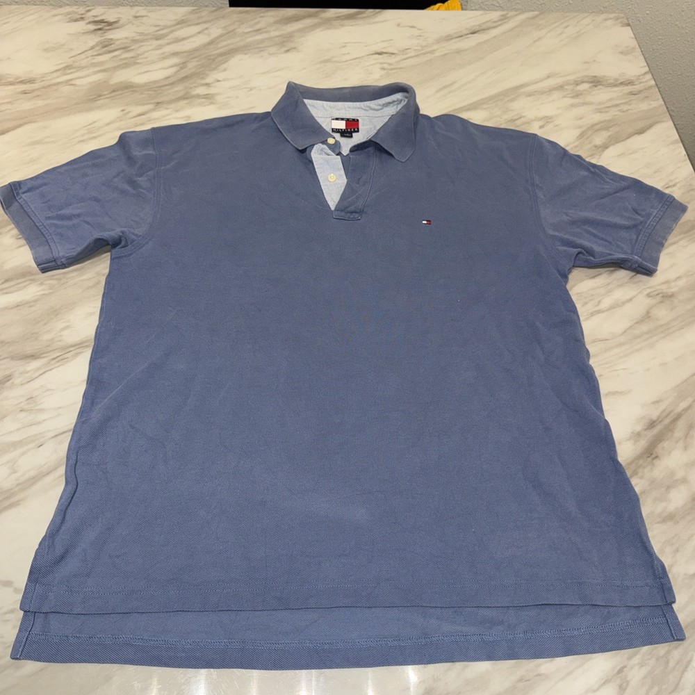 Vintage Tommy Hilfiger Men's Polo Shirt Top Size Large L