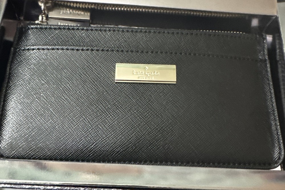 Kate Spade Kenzie Boxed Large Slim Card Holder Black
