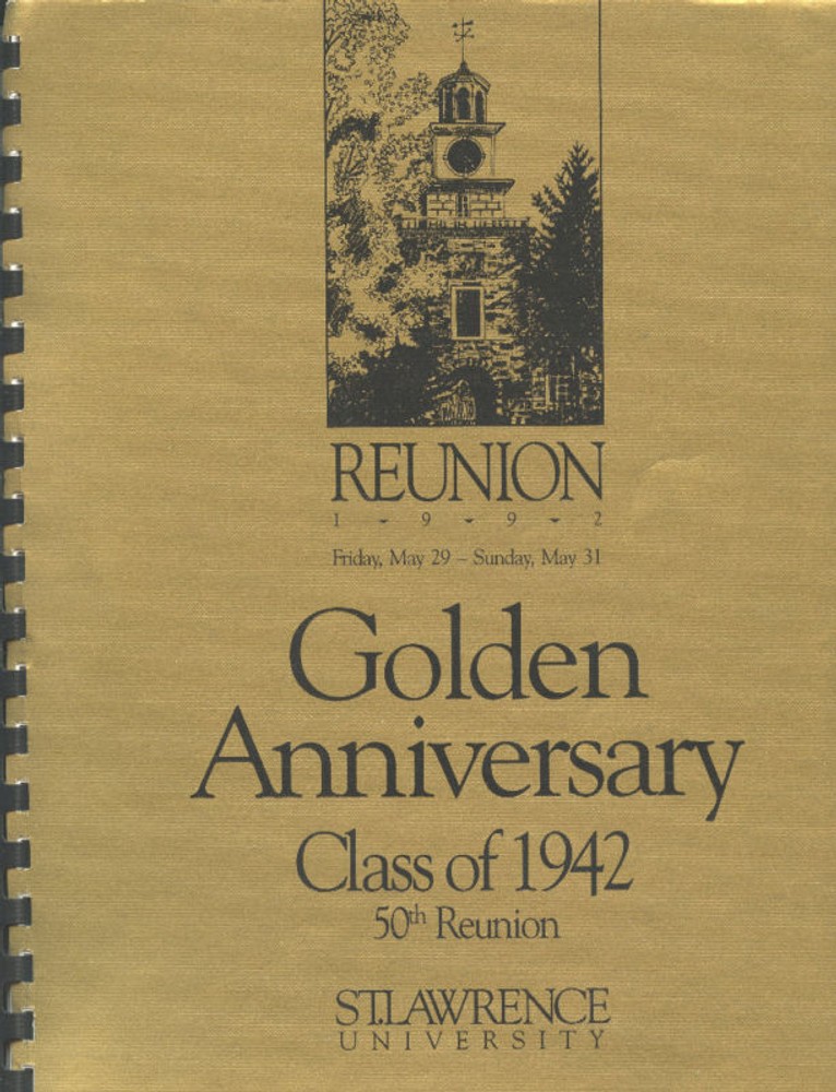 St Lawrence University 50th Reunion Bklt Class 1942-NY