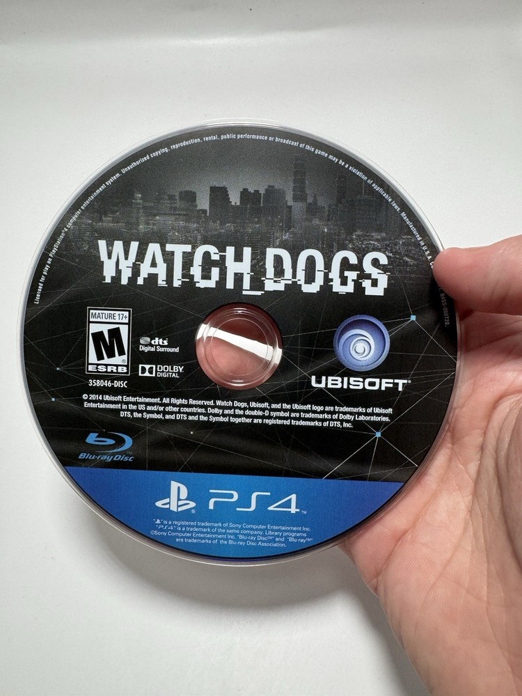 Watch Dogs (Sony PlayStation 4 PS4) Disc Only Tested Working Fast Shipping
