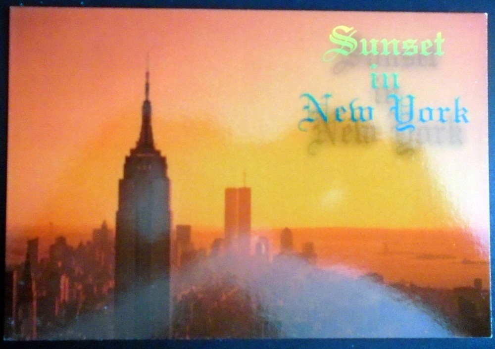 Stunning Sunset Over NYC with Empire State and NY Times Building Views