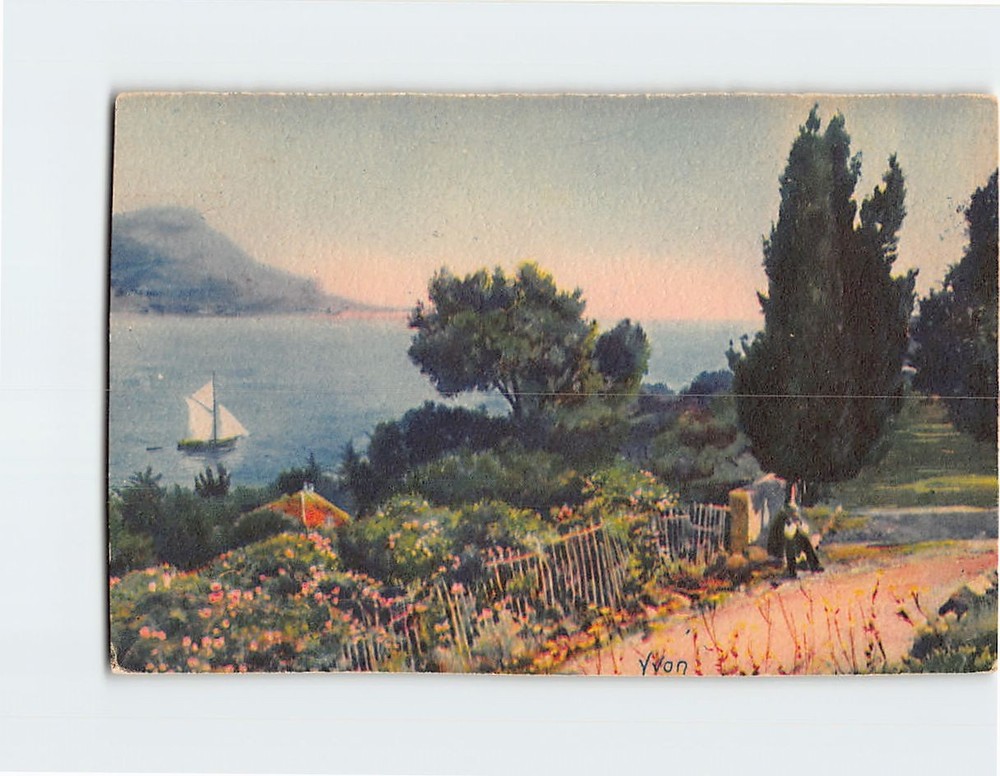 Postcard Tête de Chien vue du Cap Ferrat France