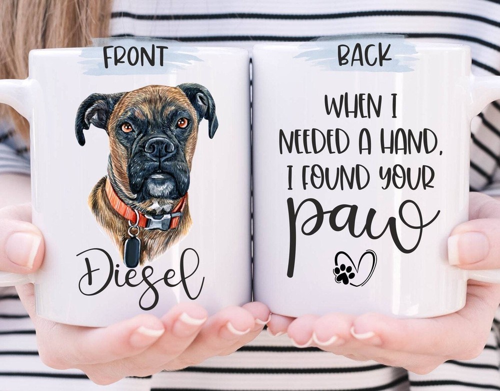 Personalized Boxer Mug Custom Boxer Mug Boxer Owner Gift Boxer Mom Mug Boxer Dad