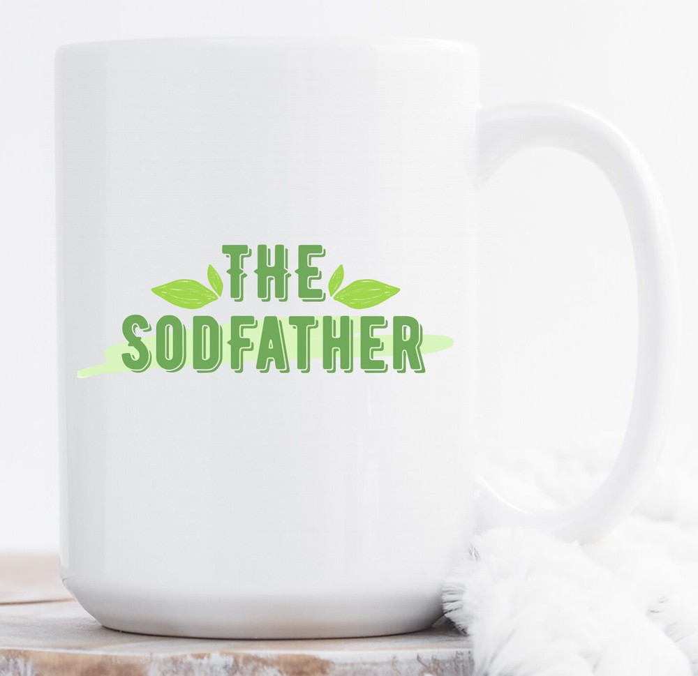 Funny Landscaper Coffee Mug The Sodfather Landscaper Gift for Gardeners