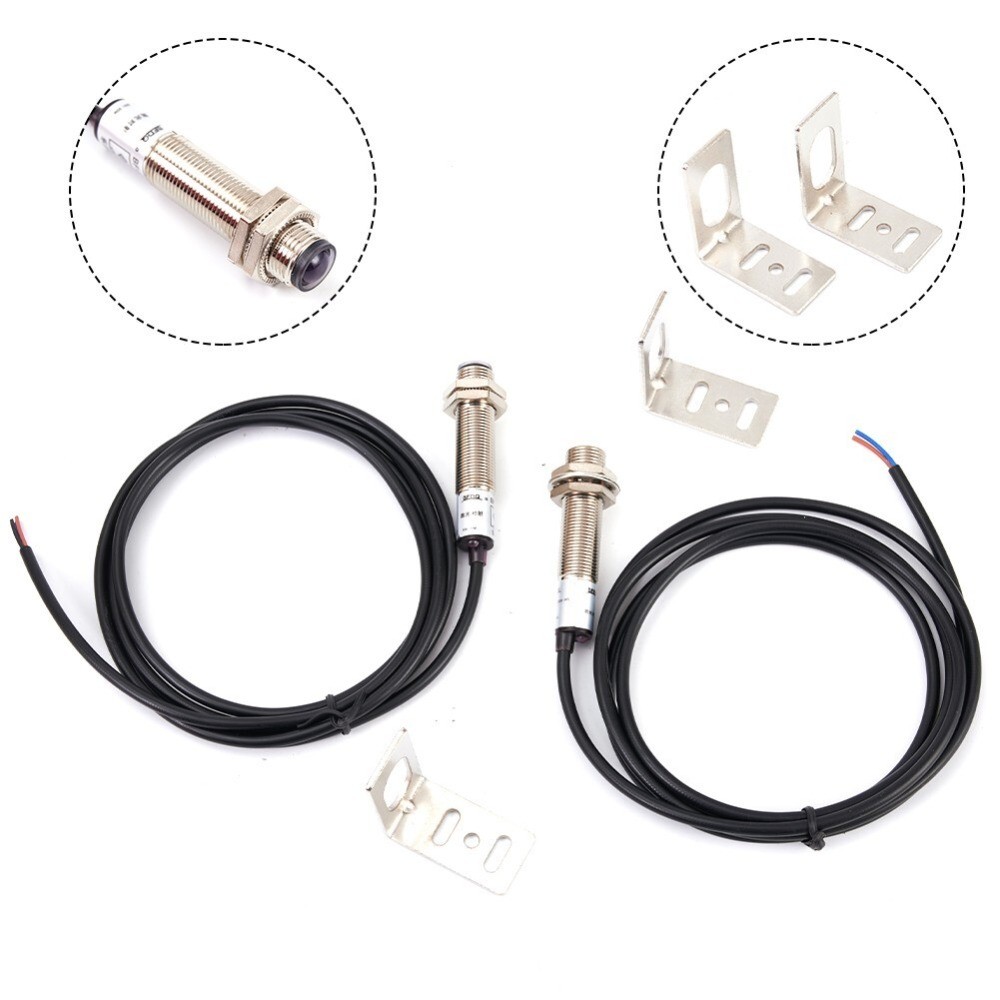 1Pcs Laser Sensor NPN Photoelectric Switch Infrared 200mA Visible Light Sensors