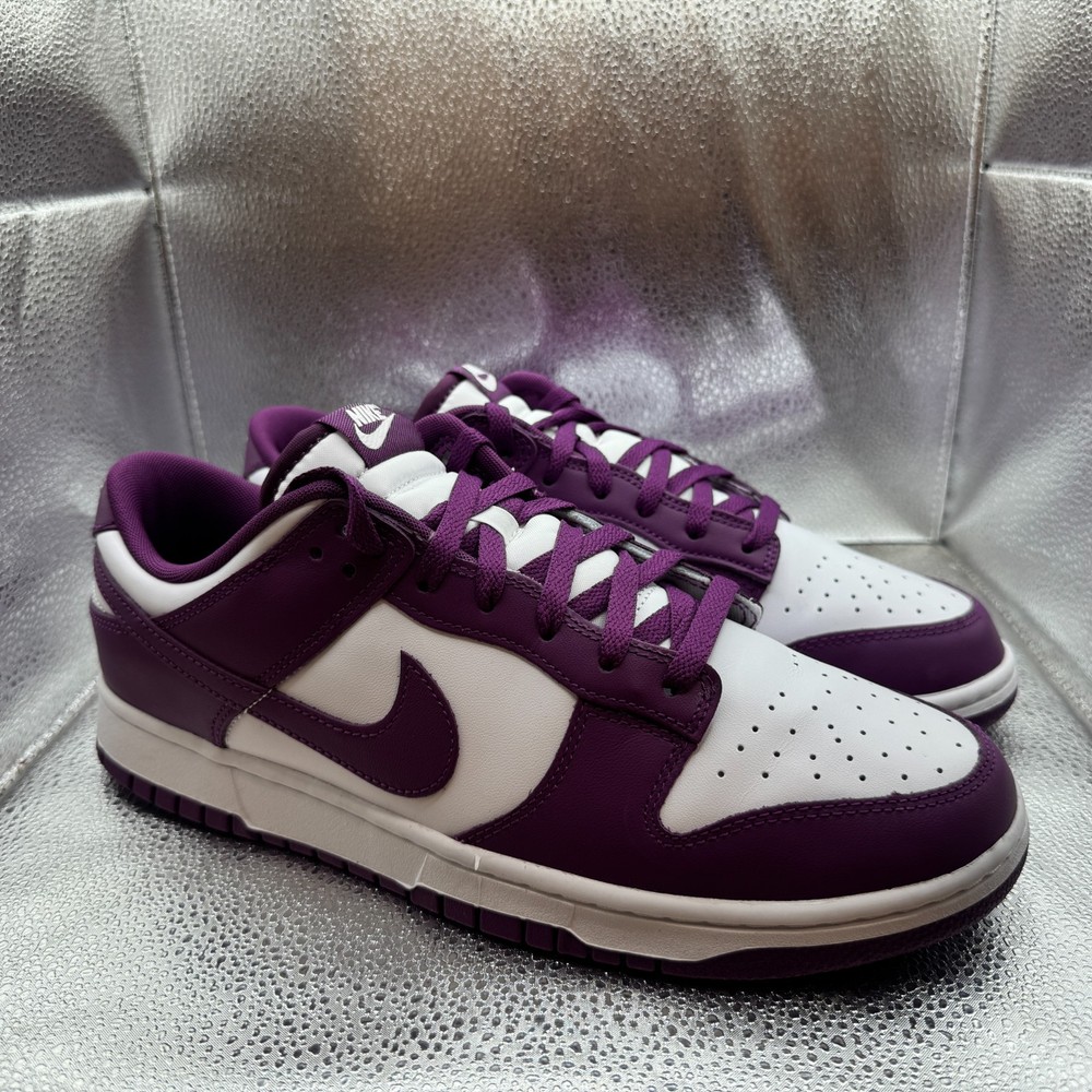 Size 11.5 Nike Dunk Low Mens White Viotech Retro Comfort Sneakers DV0833-107
