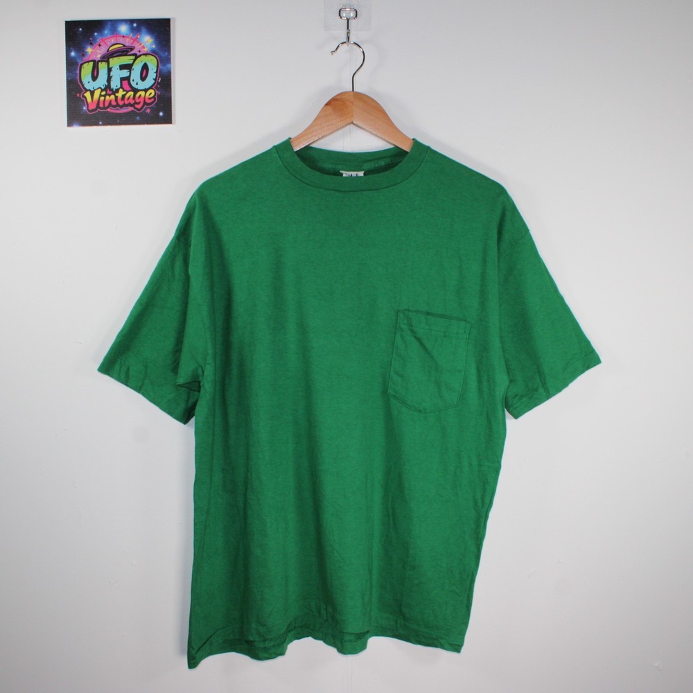 Vintage Gap Pocket T Shirt Mens Large Green 90s Single Stitch USA Casual Skater