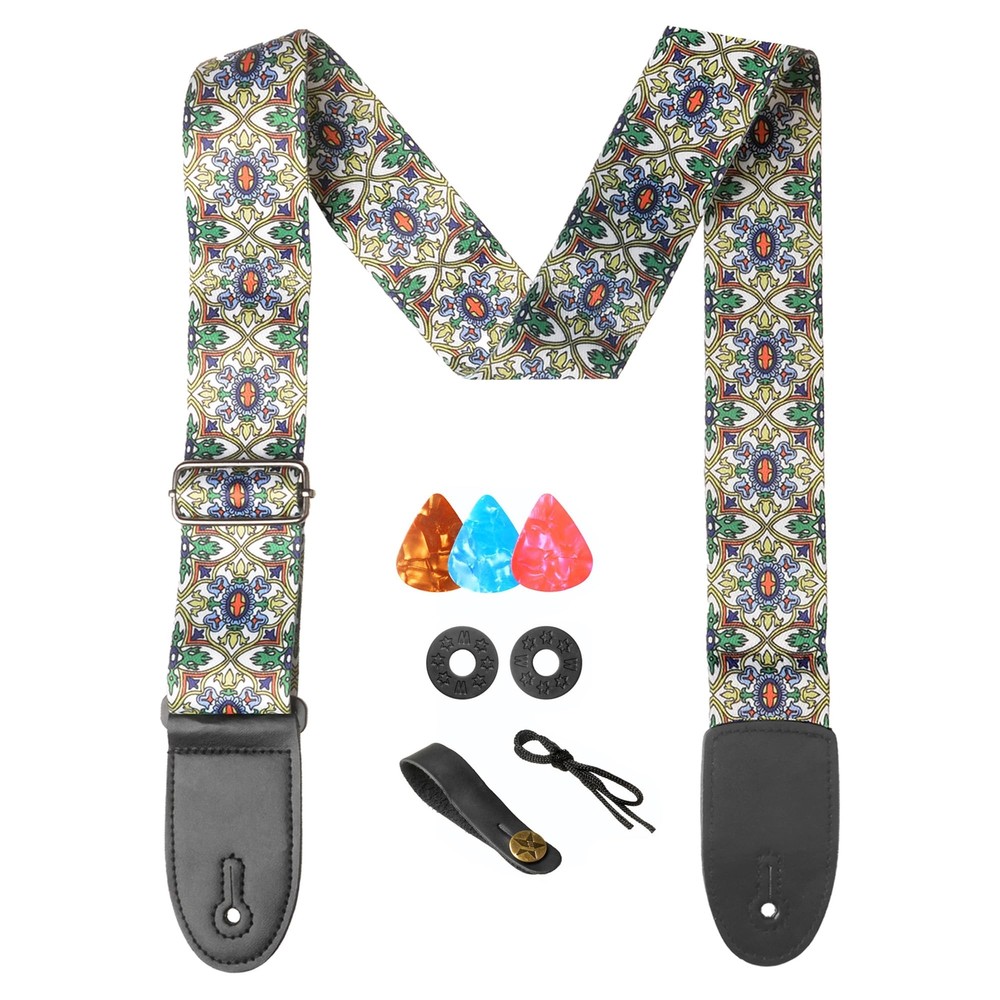 Guitar Straps for Acoustic Electric Guitar Bass, Vintage Woven Guitar Strap A...