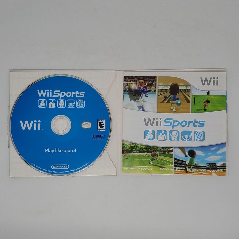Wii Sports Game Nintendo Wii CIB w Manual Tested & Working Very Good Condition