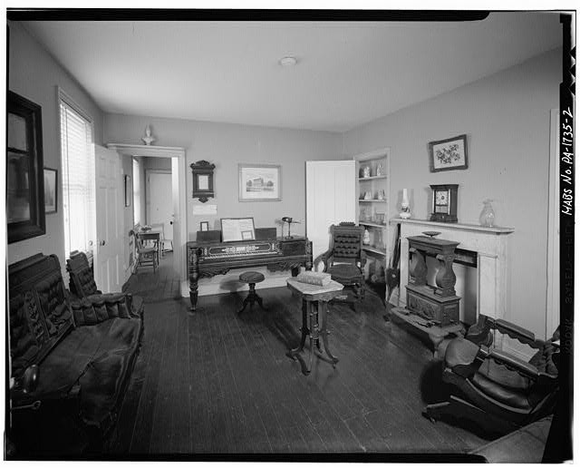 Photo:Edgar Allan Poe House Parlor First Floor Philadelphia County 1960s