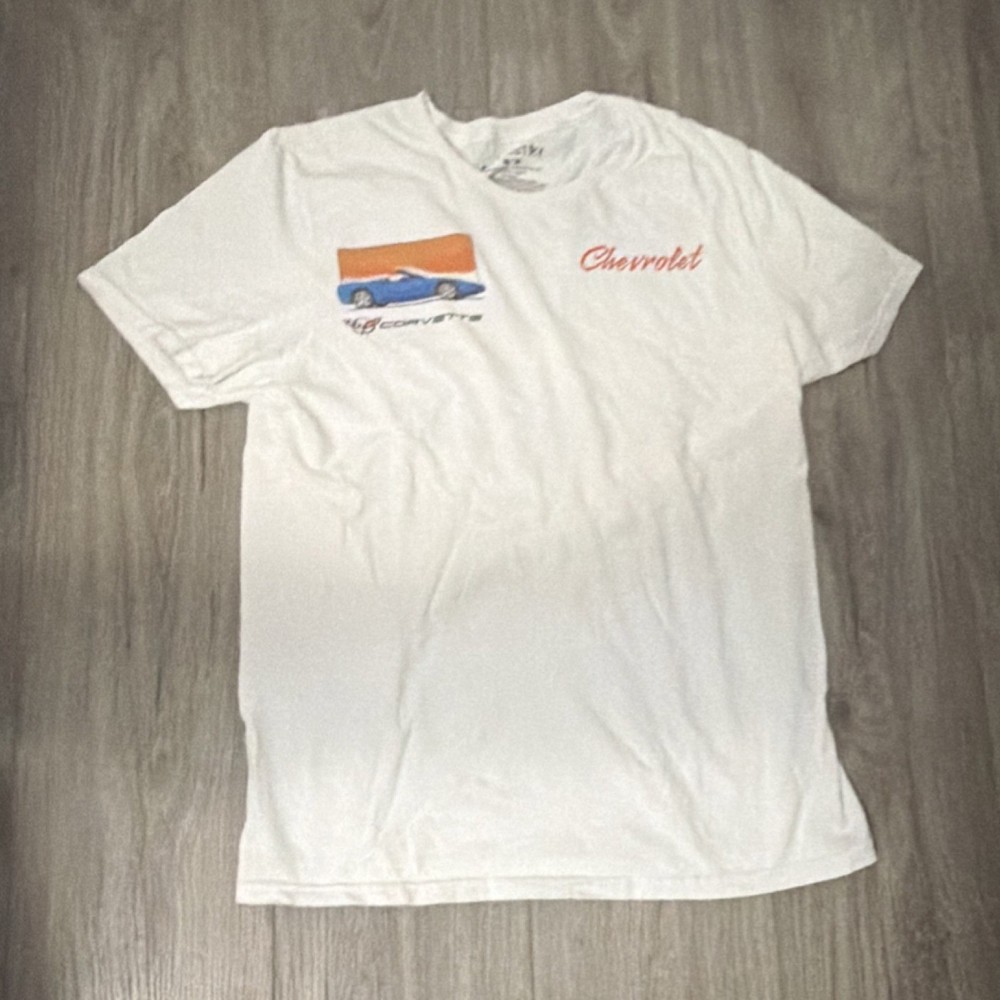 Chevrolet Corvette 1988 Men's Graphic Logo White Cotton Short Sleeve T-Shirt