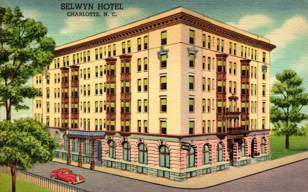 Postcard Selwyn Hotel Charlotte North Carolina