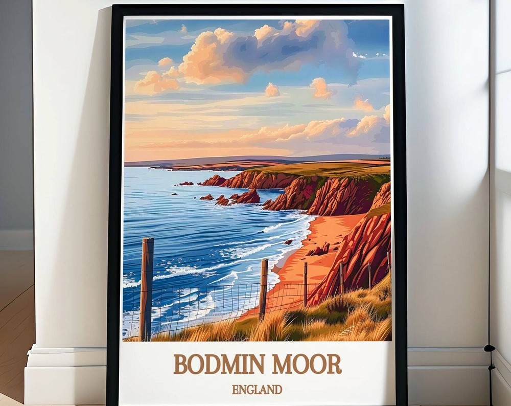 Bodmin Moor Travel Posters Cornwall Countryside Prints English National Park