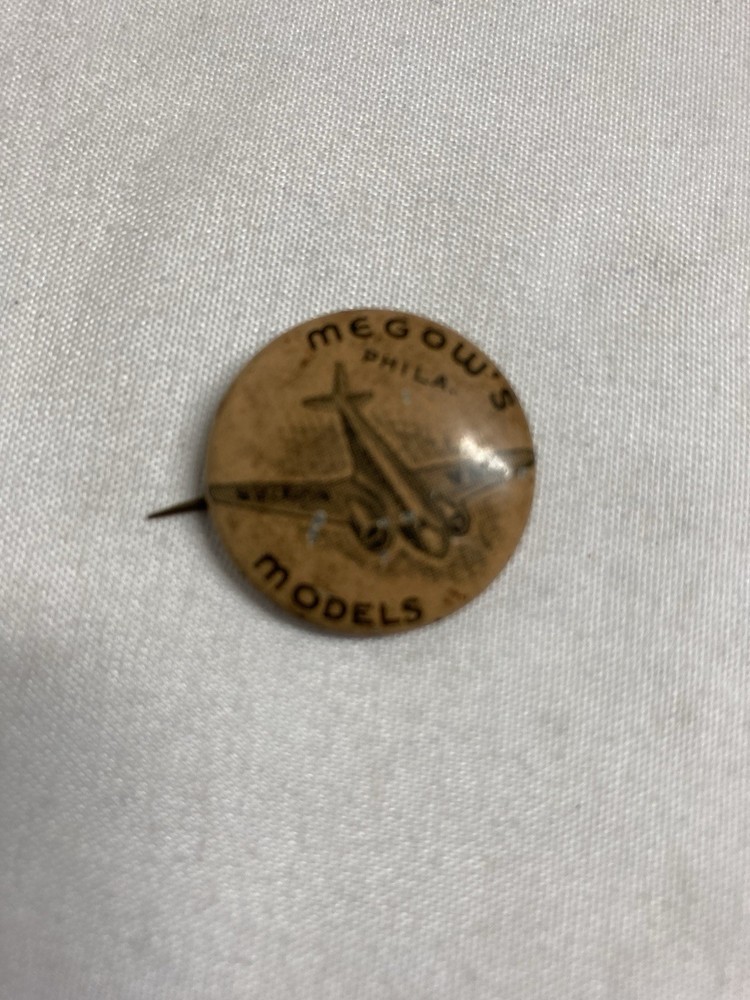 Vintage Pin 1930’s Megow’s Model Airplanes Pin By Greenduck Co. Chicago
