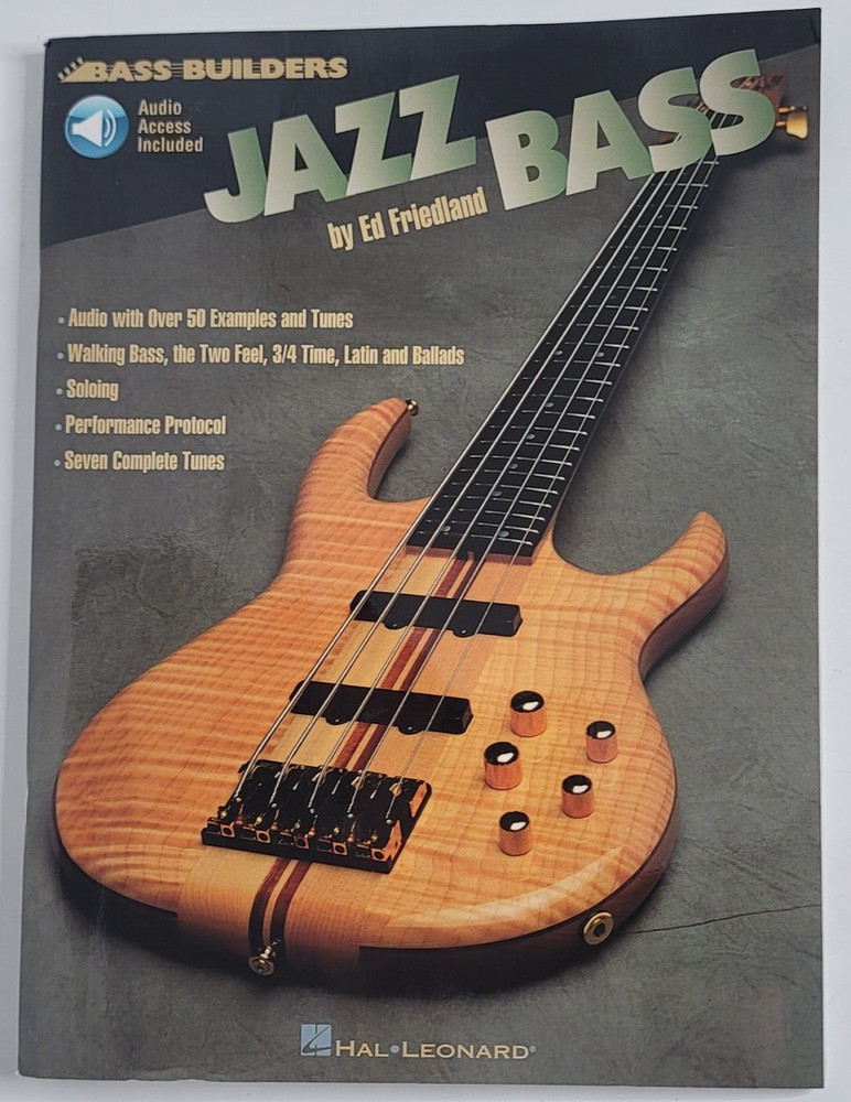 Bass Builders JAZZ BASS Music Book by Ed Friedland Hal Leonard Learn to Play