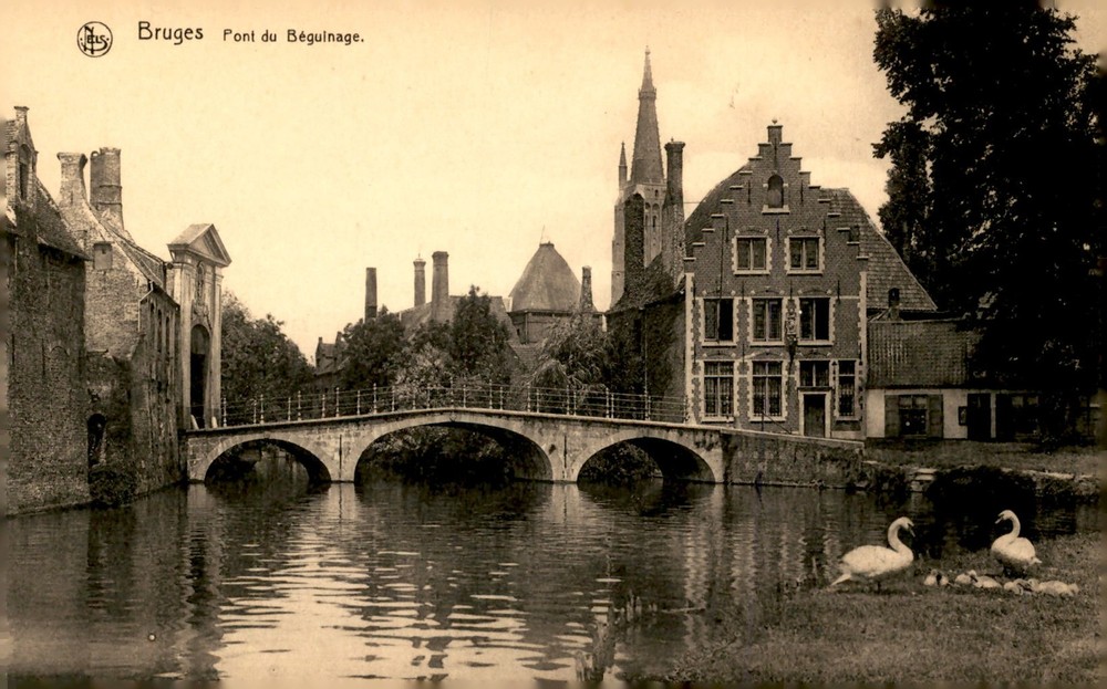 Bruges, Pont du Béguinage, Ern. Thill, Bruxelles Postcard
