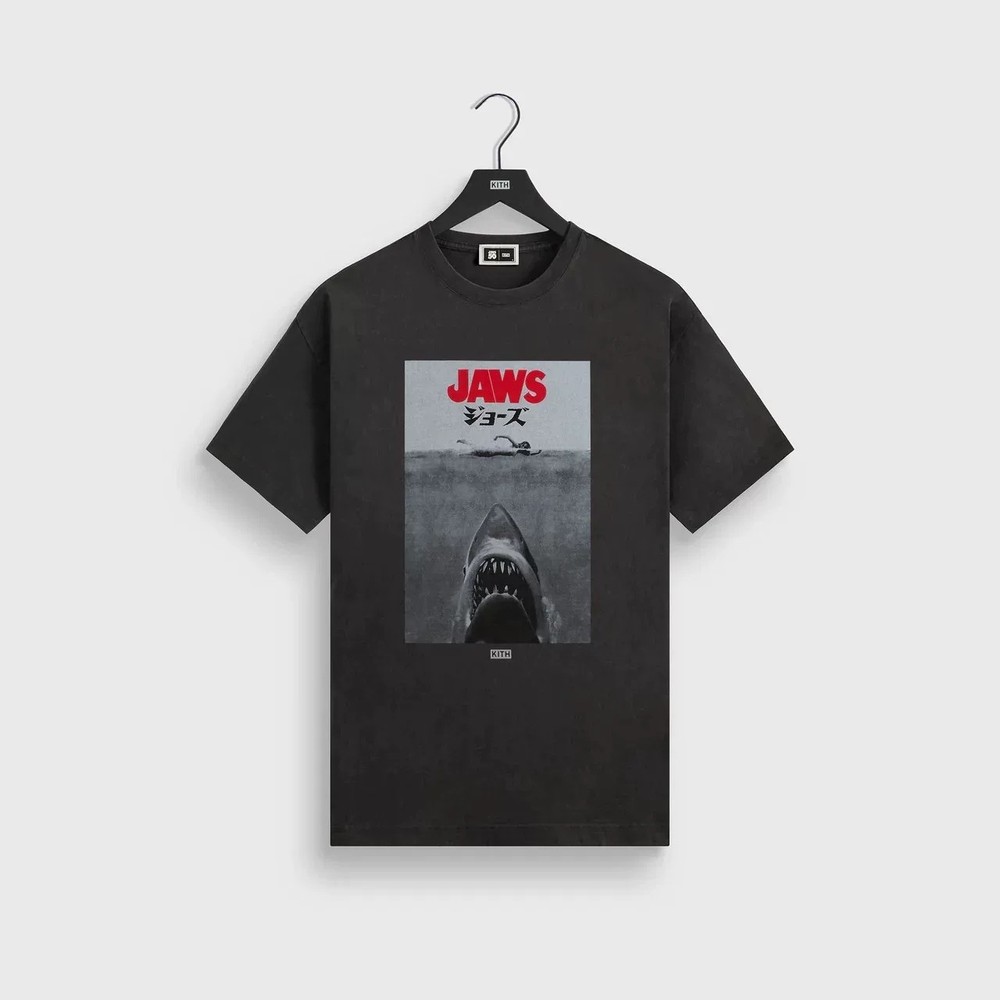 Kith x Jaws 50th Anniversary Vintage Wash Japanese Poster Tee Unisex Limited XL