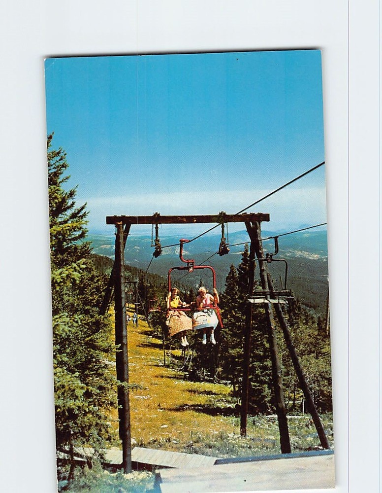 Postcard Terry Peak Chair Lift South Dakota USA