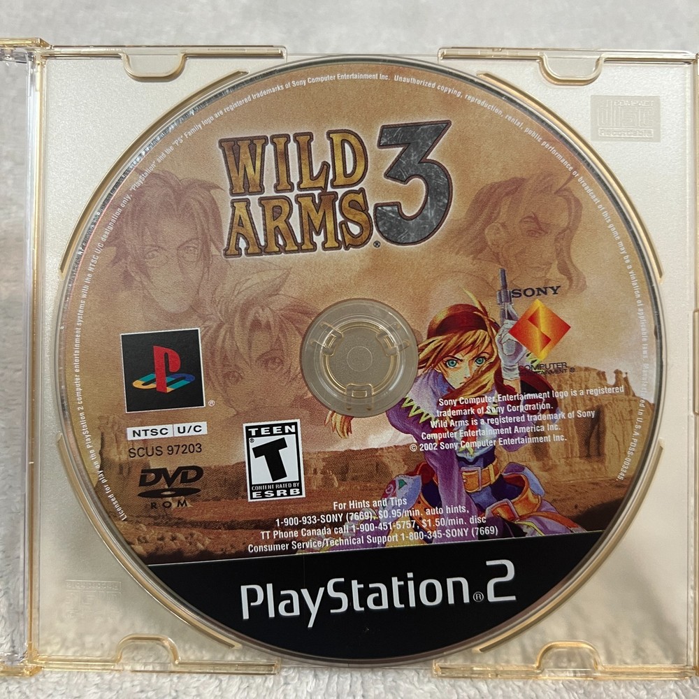 Wild Arms 3 PS2 Game Disc Only PlayStation 2 Sony