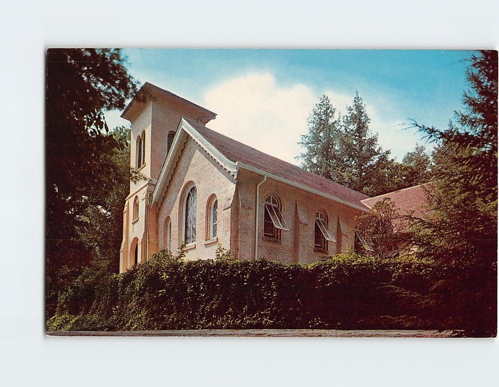 Postcard St. John's in the Wilderness Historical Episcopal Church Hendersonville