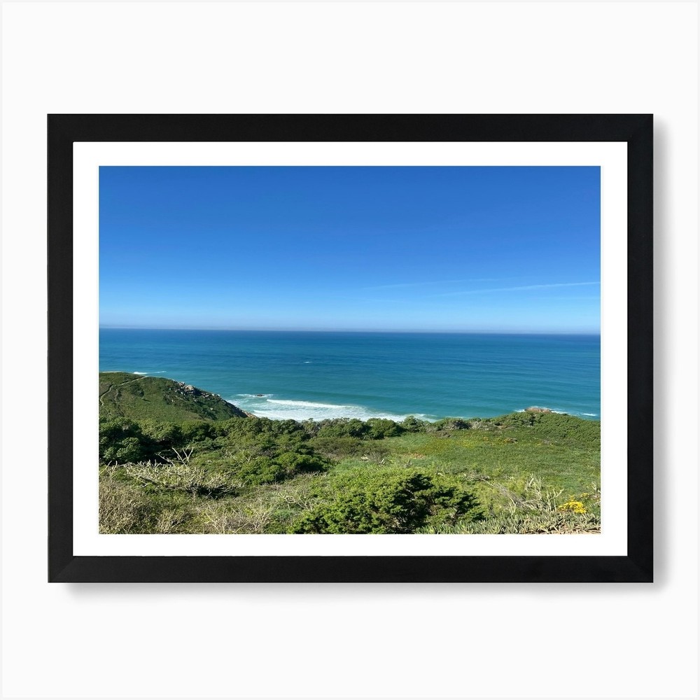 View From The Top Of A Hill Art Pri Framed Wall Art Poster Canvas Print Picture